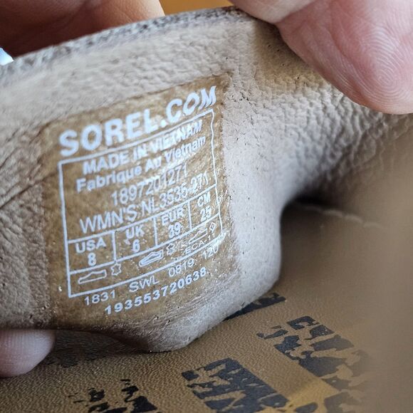 Sorel Ella Gladiator Criss Cross Ankle Strap Sandals Flats Cream Womens 8 - Picture 5 of 7